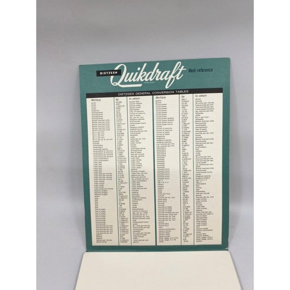 Vintage Dietzgen Quikdraft Vellum Drafting Pad Graph Paper - Picture 4 of 10